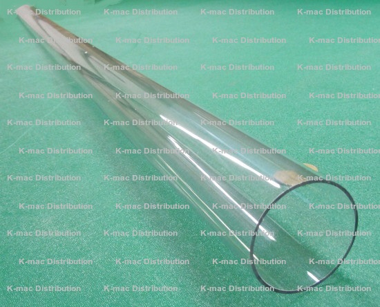 48" Polycarbonate Round Tube Clear - 2-3/4" ID x 3" OD x 1/8" Wall Nominal 