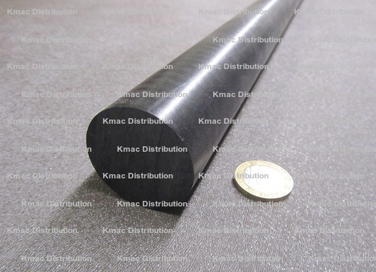 Homopolymer Delrin 72 Length Plastic Round Bar OnlineMetals Acetal Black 0.25 Diameter 
