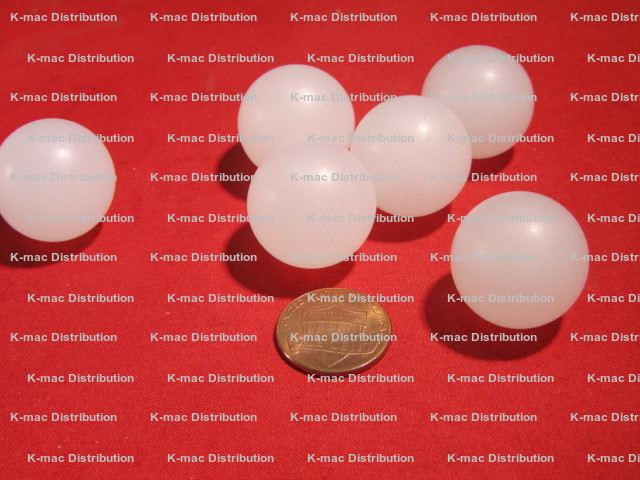 25mm Natural Polypropylene Plastic Floating Spheres Dia 1,000 Balls 1 