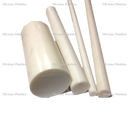 Price per Foot Cut to Size! 3//4/" White Natural Delrin Acetal Plastic Rod