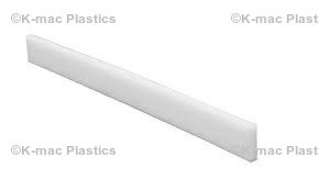 length Teflon PTFE Rectangular Bar 3/16 thickness X 4 width X 1 ft 